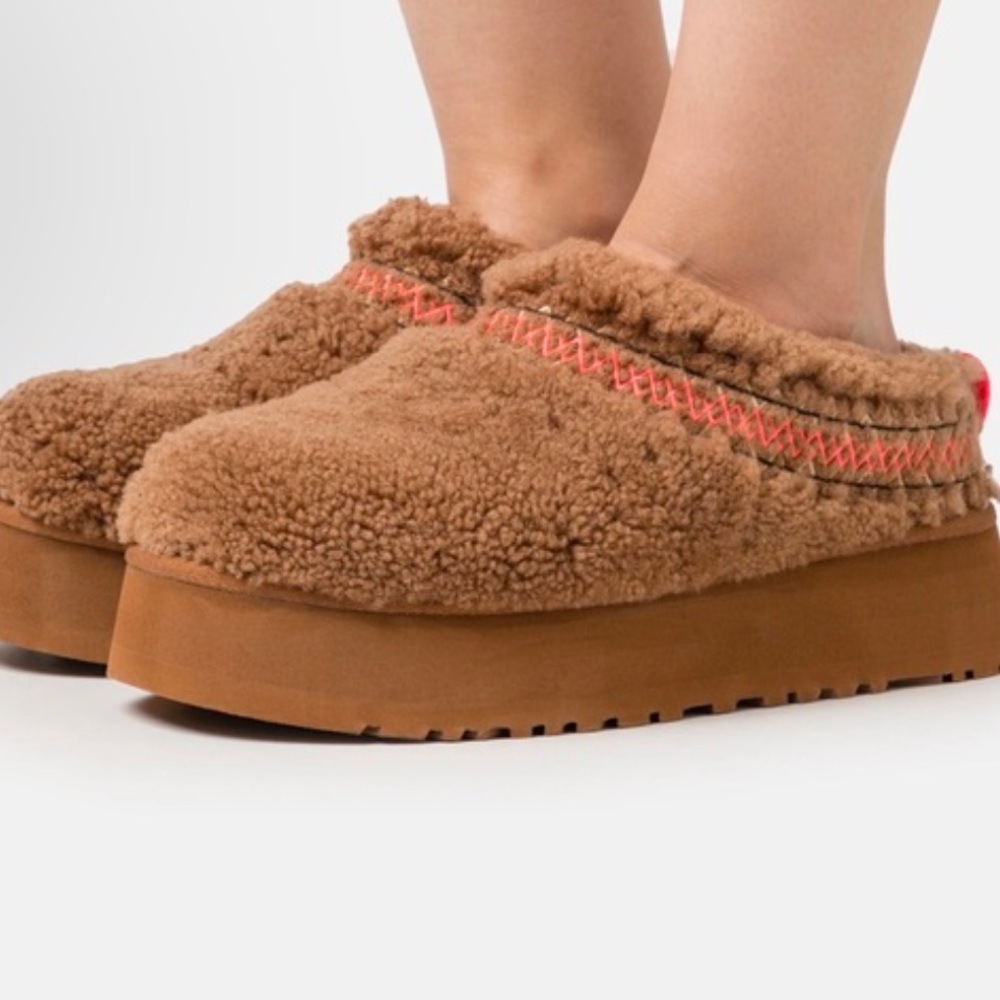 Ugg Tazz Braid Platform Slipper - Hardwood Women’s 8 Brand New in Box